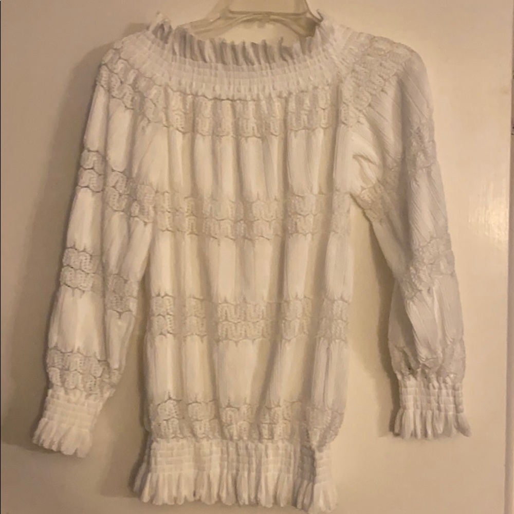 White off the shoulder top